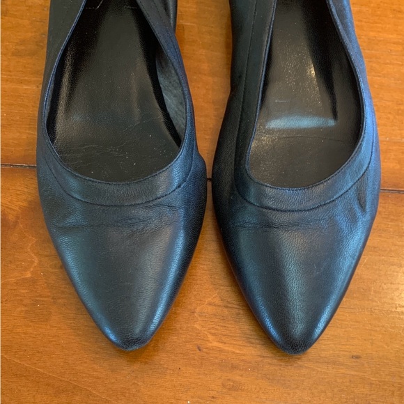 AQUATALIA SHOES BALLET FLATS LEATHER BLACK 7 1/2 Orig. $380. - Picture 4 of 8